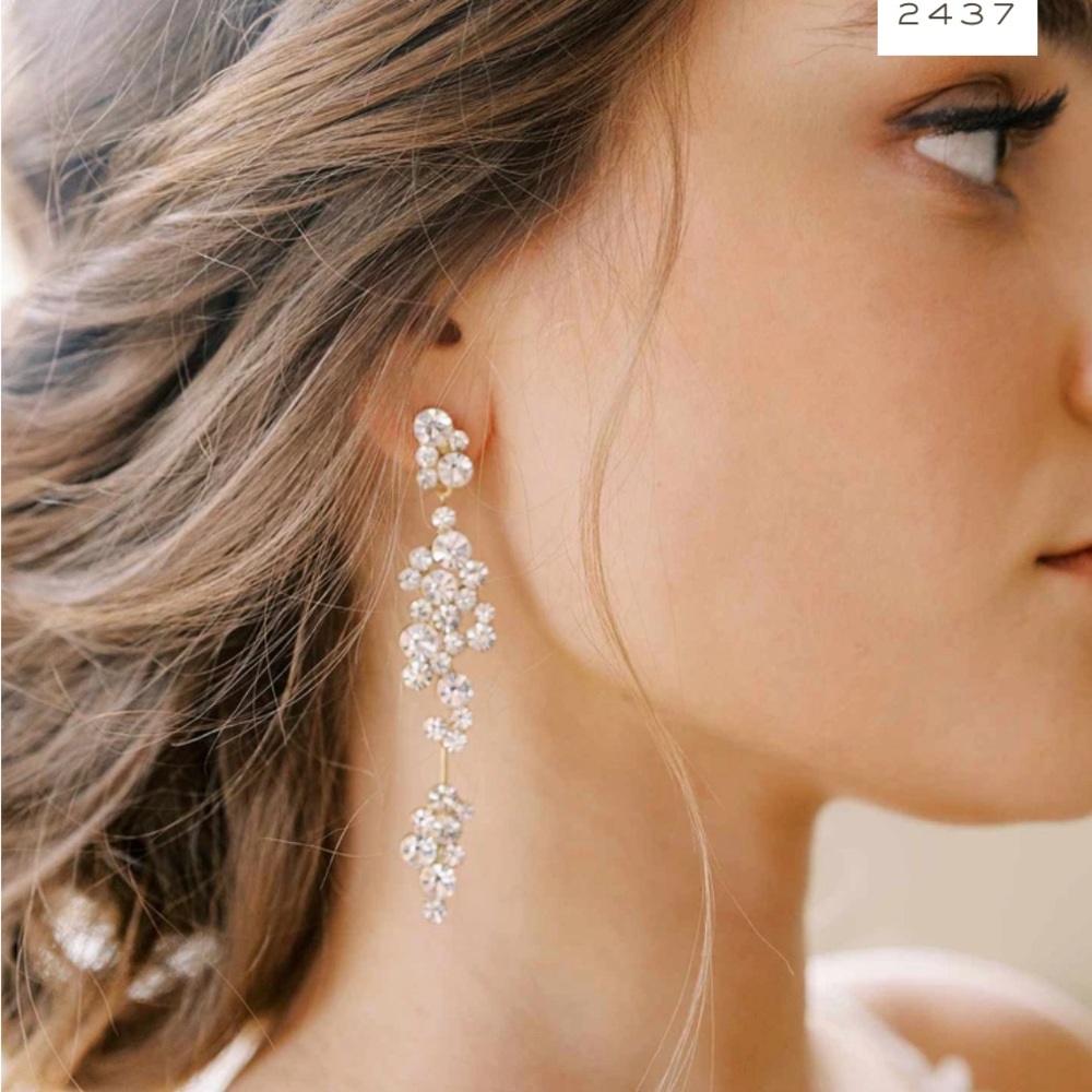 Champagne Bubbles Crystal earrings